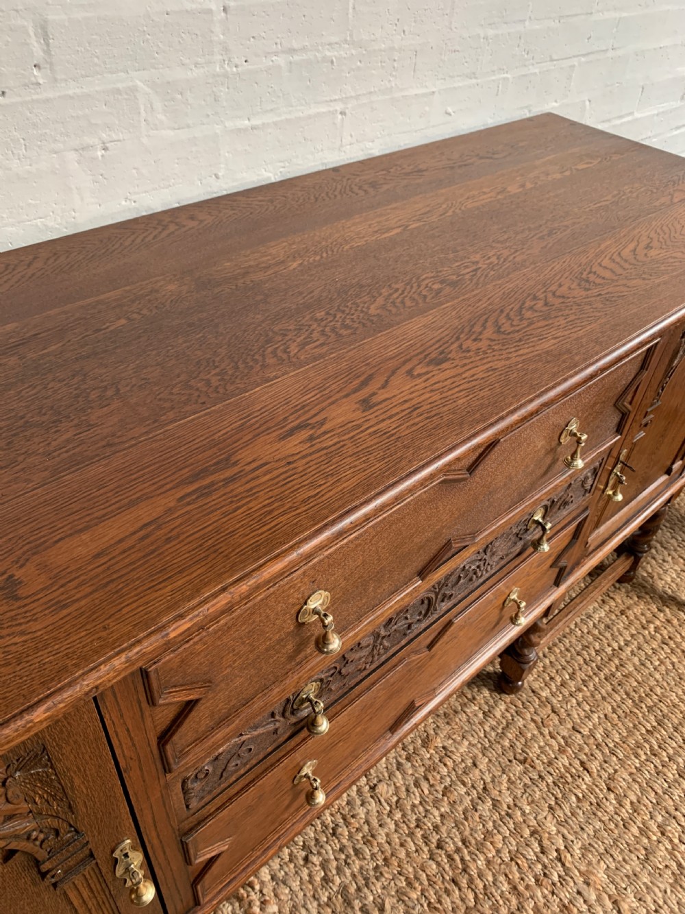 20th Century Ipswich Oak Sideboard View VIII