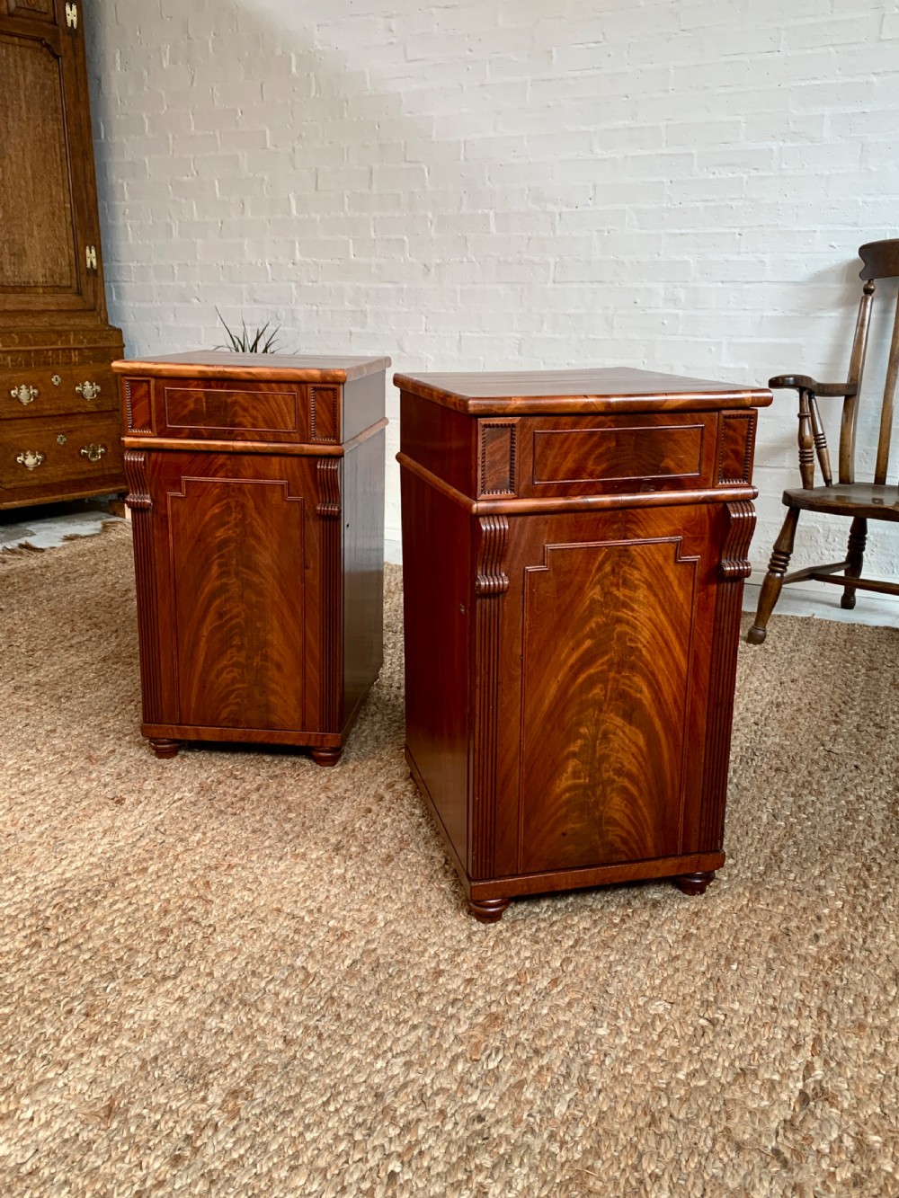 Regency Mahogany Bedside Cabinet View IV