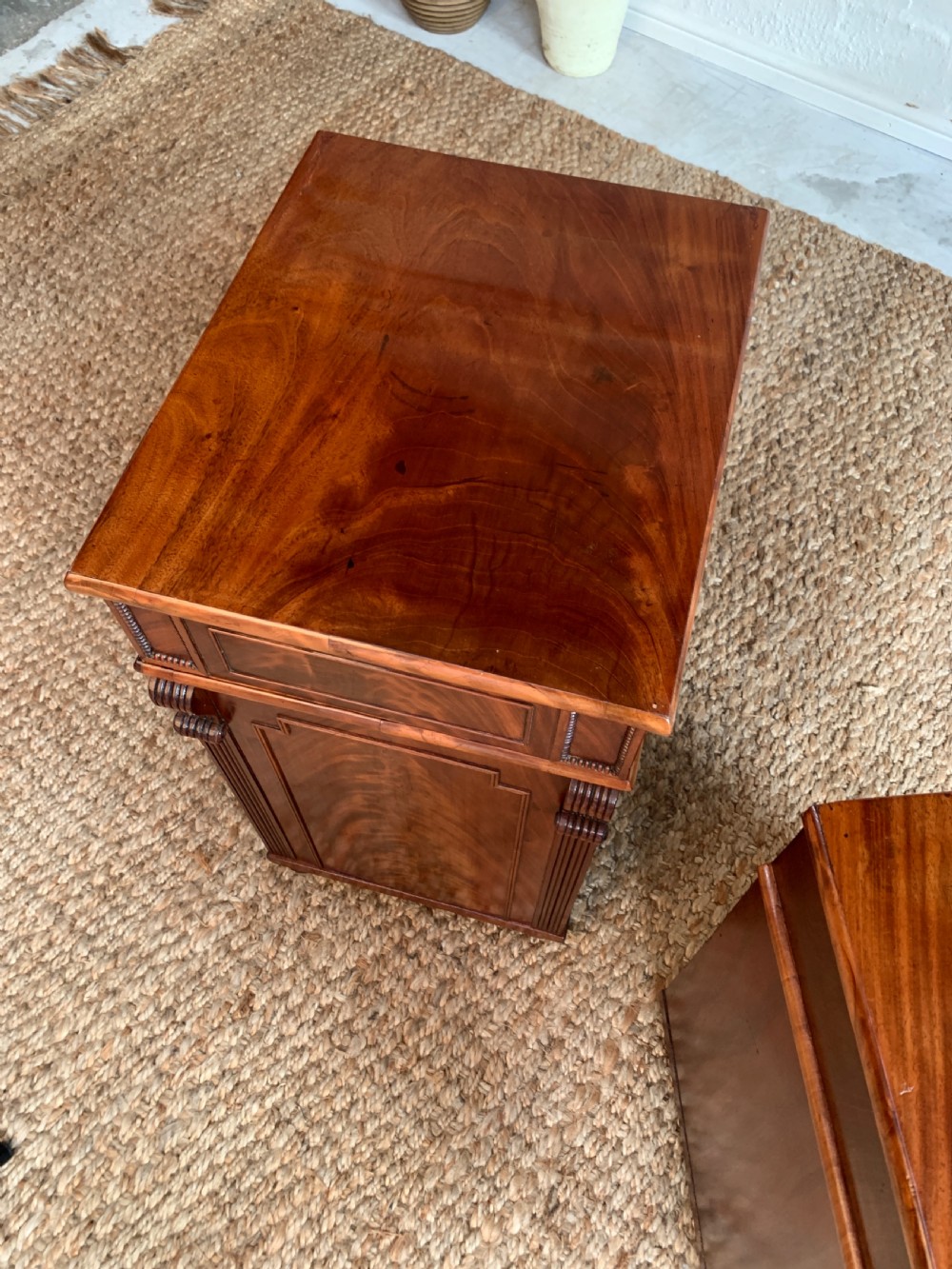 Regency Mahogany Bedside Cabinet View V