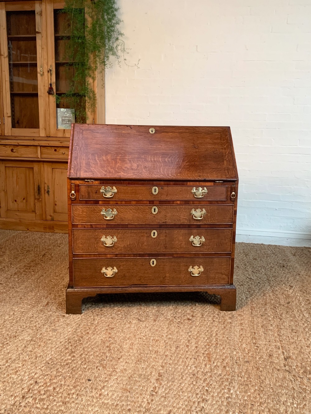 18th Century Georgian Oak Bureau View II