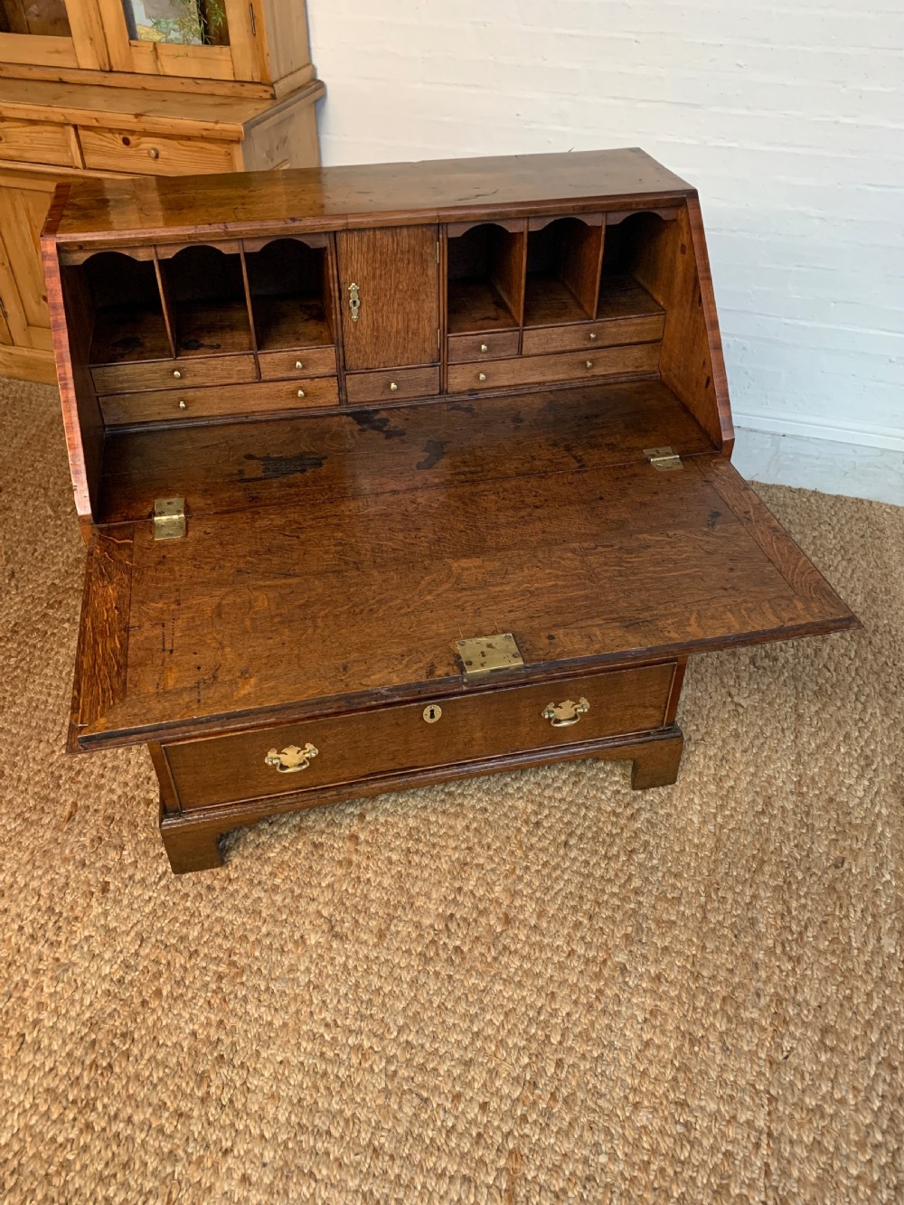 18th Century Georgian Oak Bureau View VI