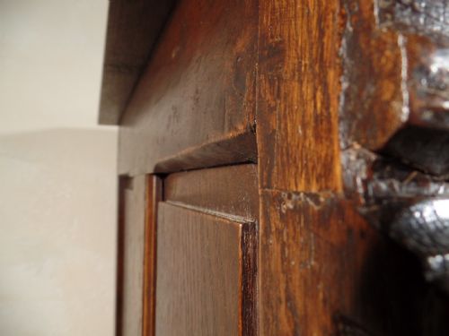 ANTIQUE 17TH CENTURY FRENCH COFFER TRUNK - ADDITIONAL PHOTO 2
