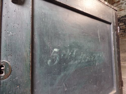 ANTIQUE IRON BOUND WW2 CAMPAIGN MILITARY CHEST TRUNK - ADDITIONAL PHOTO 7
