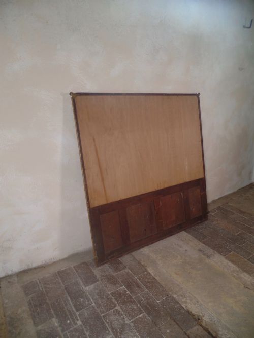 ANTIQUE 18TH CENTURY STYLE GILTWOOD OVERMANTEL FLOOR MIRROR BEVELED EDGE - ADDITIONAL PHOTO 11