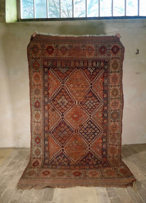 AN ANTIQUE LARGE LURI PERSIAN RUG HANDMADE COLOURFUL GEOMETRIC DECORATIONS - ADDITIONAL PHOTO 1