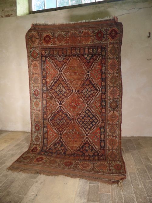 AN ANTIQUE LARGE LURI PERSIAN RUG HANDMADE COLOURFUL GEOMETRIC DECORATIONS - ADDITIONAL PHOTO 3