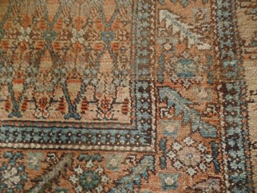 AN ANTIQUE NORTH WEST PERSIAN SARAB RUG HAND KNOTTED - ADDITIONAL PHOTO 3