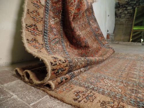 AN ANTIQUE NORTH WEST PERSIAN SARAB RUG HAND KNOTTED - ADDITIONAL PHOTO 6