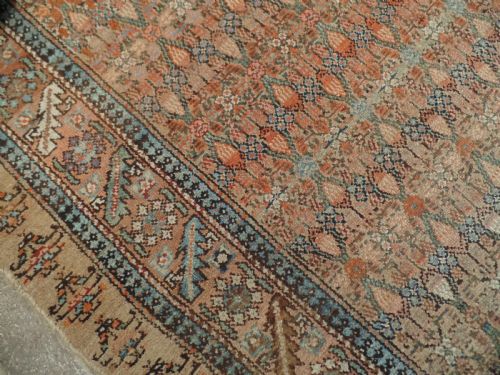 AN ANTIQUE NORTH WEST PERSIAN SARAB RUG HAND KNOTTED - ADDITIONAL PHOTO 8