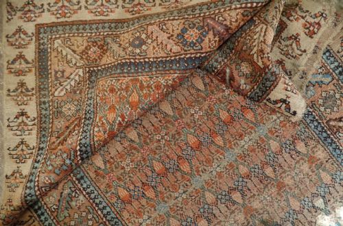 AN ANTIQUE NORTH WEST PERSIAN SARAB RUG HAND KNOTTED - ADDITIONAL PHOTO 10