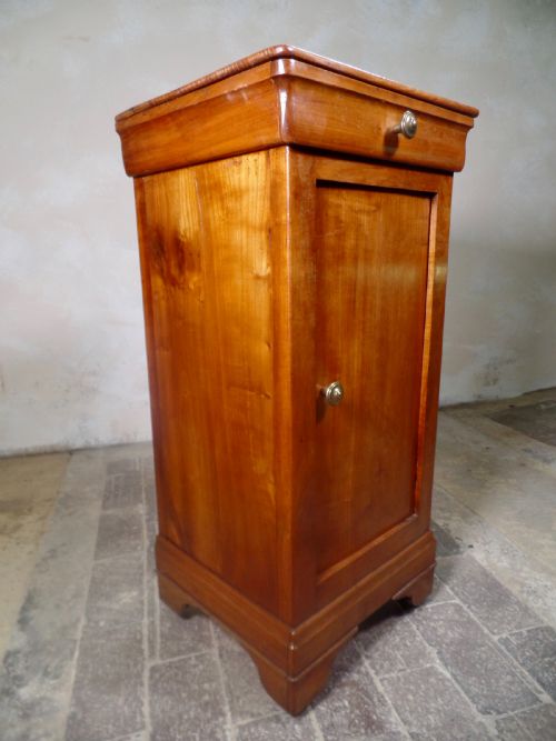 antique continental fruitwood bedside cabinet with a drawer - CATEGORY: ANTIQUE CABINETS - DATED 1900