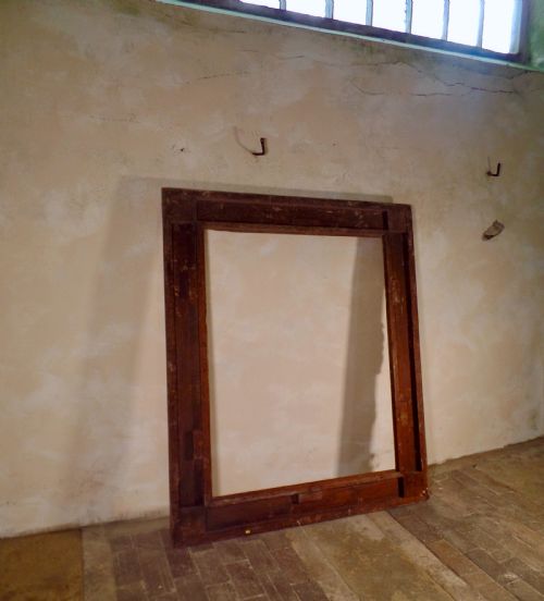 18TH CENTURY ANTIQUE EXTREMELY LARGE FRENCH ROCCO SWEPT PICTURE FRAME - ADDITIONAL PHOTO 6