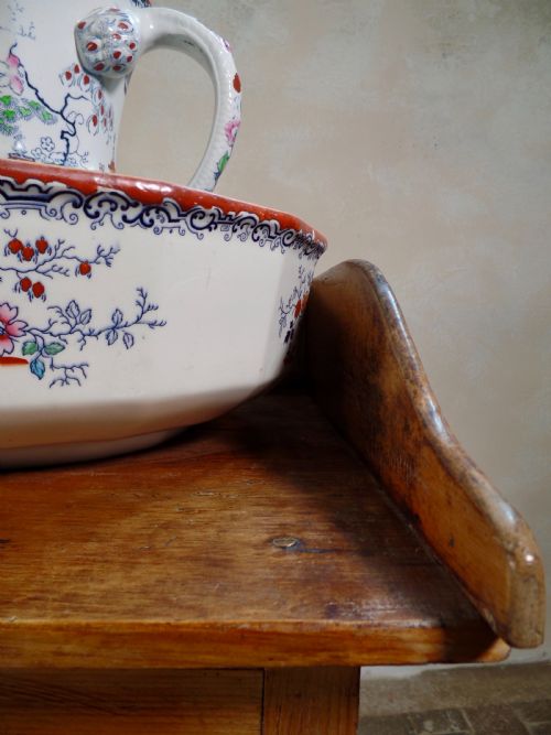 ANTIQUE 19TH CENTURY VICTORIAN TRAY TOP WASH STAND WOODEN BEDSIDE CABINET - ADDITIONAL PHOTO 7