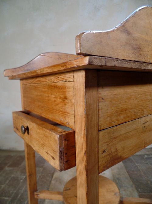 ANTIQUE 19TH CENTURY VICTORIAN TRAY TOP WASH STAND WOODEN BEDSIDE CABINET - ADDITIONAL PHOTO 11
