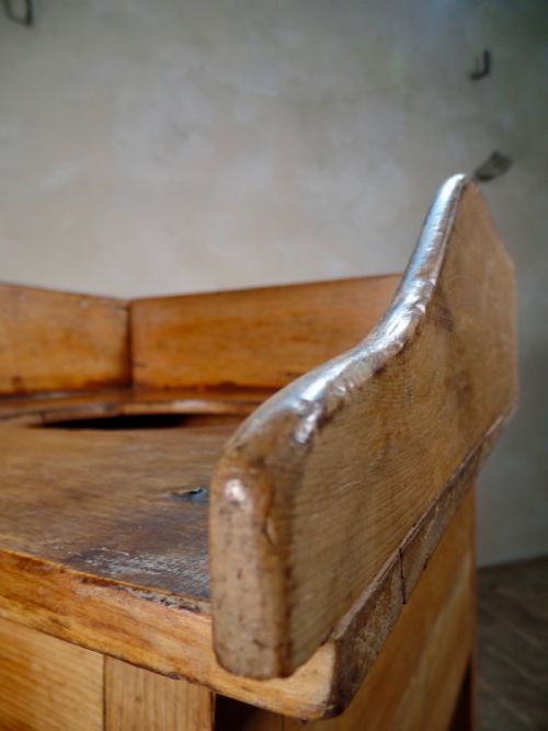 ANTIQUE 19TH CENTURY VICTORIAN TRAY TOP WASH STAND WOODEN BEDSIDE CABINET - ADDITIONAL PHOTO 14