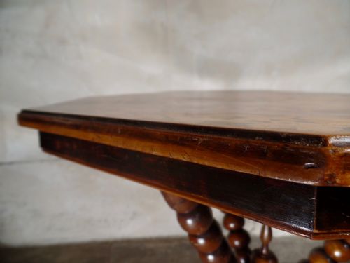 A MAUCHLINE FERNWARE OCTAGONAL OCCASIONAL TABLE BOBBIN TURNED LEGS - ADDITIONAL PHOTO 8