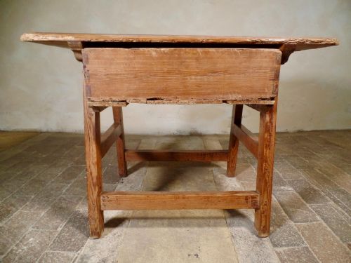 ANTIQUE PINE SPANISH PREP TABLE RUSTIC PRIMITIVE WITH A DRAWER - ADDITIONAL PHOTO 6