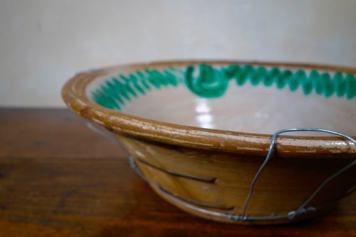 19TH CENTURY SPANISH DAIRY BOWL GRANADA LEBRILLO EARTHENWARE - ADDITIONAL PHOTO 8