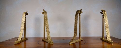 FOUR 19TH CENTURY ITALIAN ORMOLU CURTAIN BRACKETS - ADDITIONAL PHOTO 7