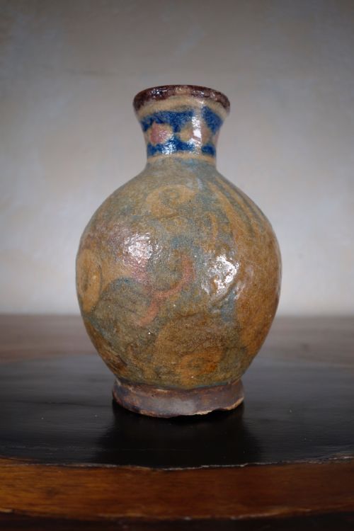 A 19TH CENTURY SMALL QAJAR PERSIAN VASE FISH - ADDITIONAL PHOTO 3