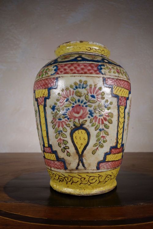 19th century persian qajar dynasty vase - CATEGORY: ANTIQUE VASES - DATED 19TH CENTURY