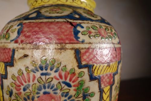 19TH CENTURY PERSIAN QAJAR DYNASTY VASE - ADDITIONAL PHOTO 4