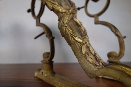 FOUR 19TH CENTURY FRENCH ORMOLU CURTAIN POLE BRACKETS - ADDITIONAL PHOTO 4
