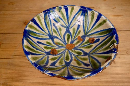19th century fajalauza spanish ceramic bowl - CATEGORY: ANTIQUE CERAMICS - DATED 19TH CENTURY