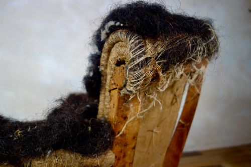 ANTIQUE VICTORIAN NURSING ARMCHAIR FOR UPHOLSTERY - ADDITIONAL PHOTO 10