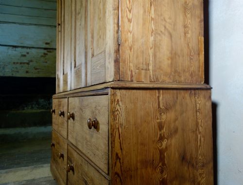 ANTIQUE MID VICTORIAN LARGE HOUSEKEEPERS CUPBOARD - ADDITIONAL PHOTO 10