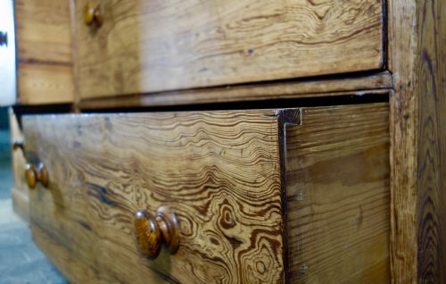ANTIQUE MID VICTORIAN LARGE HOUSEKEEPERS CUPBOARD - ADDITIONAL PHOTO 14