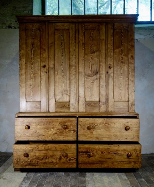 ANTIQUE MID VICTORIAN LARGE HOUSEKEEPERS CUPBOARD - ADDITIONAL PHOTO 15