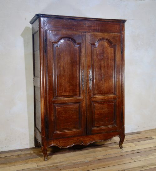A SMALL 18TH CENTURY FRENCH PROVINCIAL OAK ARMOIRE WARDROBE CUPBOARD - ADDITIONAL PHOTO 6