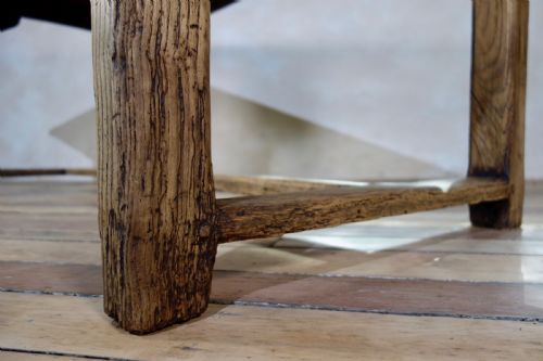 AN EARLY 19TH CENTURY FRENCH ELM FARMHOUSE TABLE REFECTORY KITCHEN DINING - ADDITIONAL PHOTO 6
