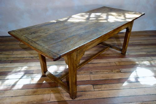 AN EARLY 19TH CENTURY FRENCH ELM FARMHOUSE TABLE REFECTORY KITCHEN DINING - ADDITIONAL PHOTO 10