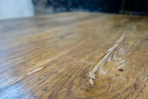 AN EARLY 19TH CENTURY FRENCH ELM FARMHOUSE TABLE REFECTORY KITCHEN DINING - ADDITIONAL PHOTO 11