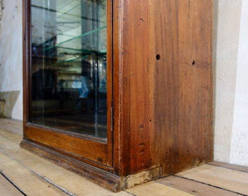 A LARGE 19TH CENTURY MAHOGANY SHOP DISPLAY CABINET - ADDITIONAL PHOTO 2