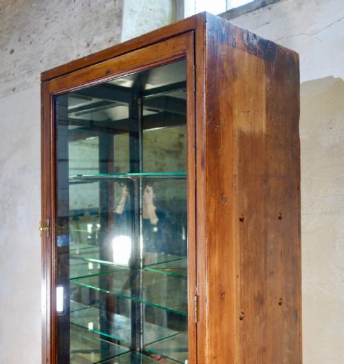 A LARGE 19TH CENTURY MAHOGANY SHOP DISPLAY CABINET - ADDITIONAL PHOTO 10