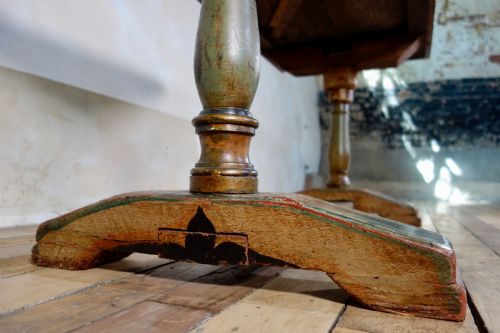 AN 18TH CENTURY AUSTRIAN ORIGINAL PAINTED CONSOLE TABLE TAVERN REFECTORY - ADDITIONAL PHOTO 10