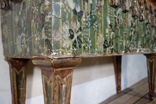 AN EXCEPTIONAL 19TH CENTURY ITALIAN VENETIAN PAINTED CONSOLE TABLE - ADDITIONAL PHOTO 1