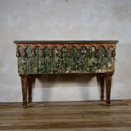 AN EXCEPTIONAL 19TH CENTURY ITALIAN VENETIAN PAINTED CONSOLE TABLE - ADDITIONAL PHOTO 3