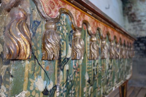 AN EXCEPTIONAL 19TH CENTURY ITALIAN VENETIAN PAINTED CONSOLE TABLE - ADDITIONAL PHOTO 5