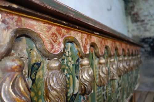 AN EXCEPTIONAL 19TH CENTURY ITALIAN VENETIAN PAINTED CONSOLE TABLE - ADDITIONAL PHOTO 7