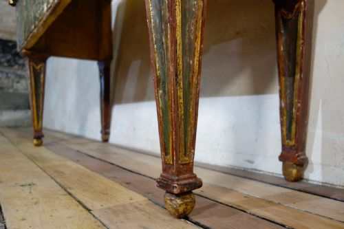 AN EXCEPTIONAL 19TH CENTURY ITALIAN VENETIAN PAINTED CONSOLE TABLE - ADDITIONAL PHOTO 10