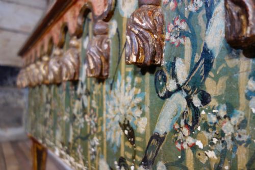 AN EXCEPTIONAL 19TH CENTURY ITALIAN VENETIAN PAINTED CONSOLE TABLE - ADDITIONAL PHOTO 11