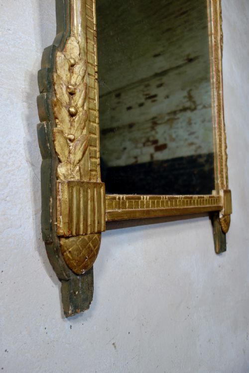 A LARGE FRENCH LOUIS XVI GILTWOOD MIRROR WALL OVERMANTEL - ADDITIONAL PHOTO 3