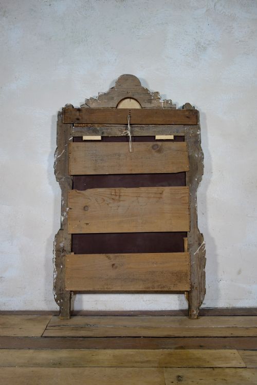 A LARGE FRENCH LOUIS XVI GILTWOOD MIRROR WALL OVERMANTEL - ADDITIONAL PHOTO 13