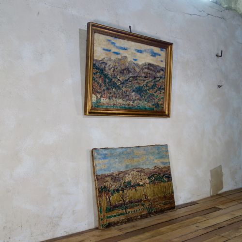 A PAIR OF ROGERMAURICE GRILLON ITALIAN OIL ON CANVAS LANDSCAPES PAINTINGS - ADDITIONAL PHOTO 14