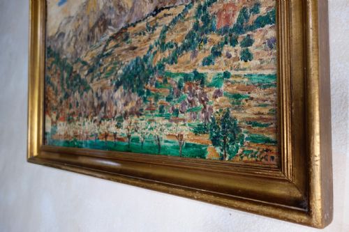 A PAIR OF ROGERMAURICE GRILLON ITALIAN OIL ON CANVAS LANDSCAPES PAINTINGS - ADDITIONAL PHOTO 1