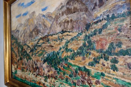 A PAIR OF ROGERMAURICE GRILLON ITALIAN OIL ON CANVAS LANDSCAPES PAINTINGS - ADDITIONAL PHOTO 2